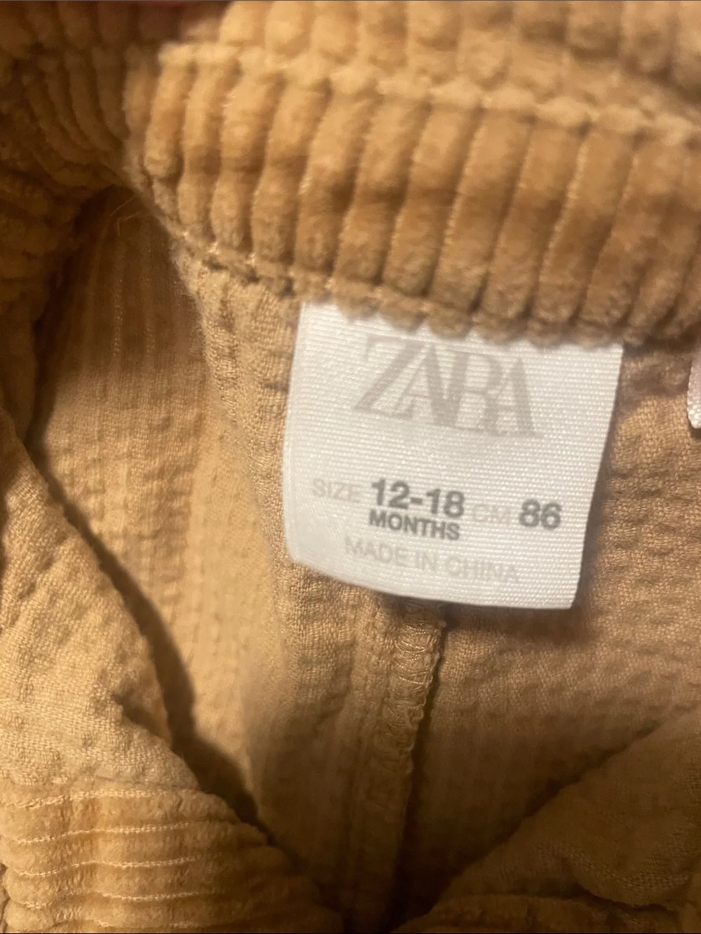 Zara corduroy one